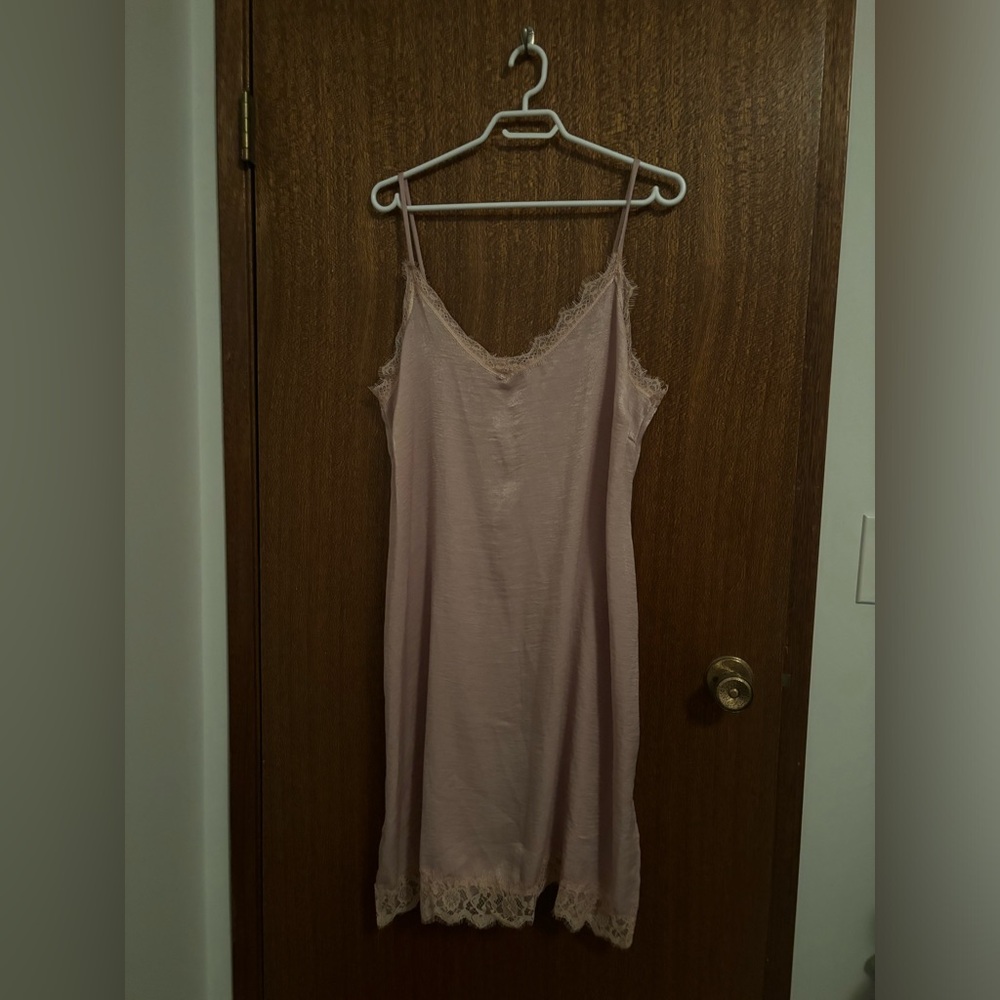 BNWT Fashion Nova Elegant Lace Trim Slip Dress